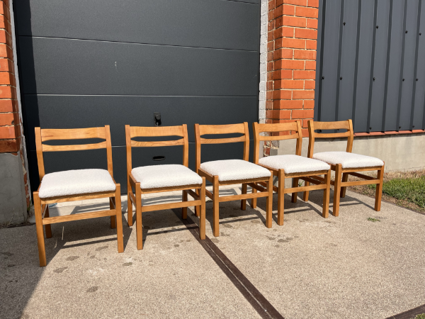 Picture of Set of 5 vintage Belgian chairs