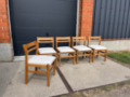 Picture of Set of 5 vintage Belgian chairs
