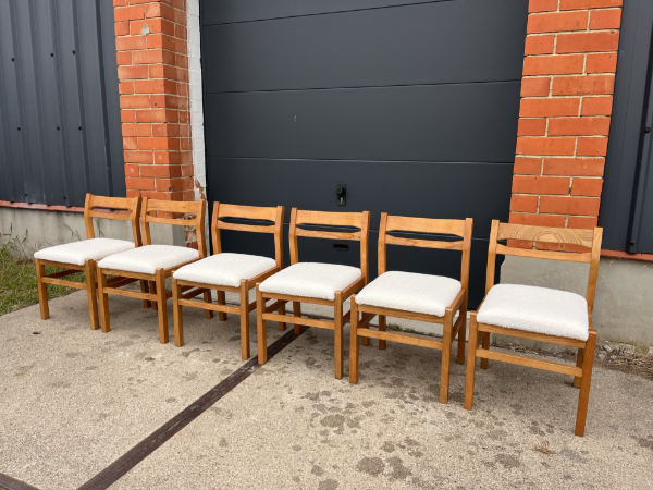 Picture of Set of 6 vintage Belgian chairs