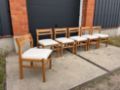 Picture of Set of 6 vintage Belgian chairs
