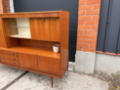 Picture of Scandinavian highboard with glass display & bar