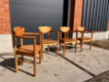 Picture of Set of four solid pine chairs