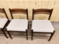 Picture of Set of six Belgian Wengé dining chairs