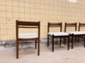 Picture of Set of six Belgian Wengé dining chairs