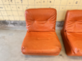 Picture of Set of two cognac skai lounge chairs