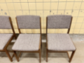 Picture of Set of six Belgian wengé dining chairs