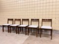 Picture of Set of five Belgian wooden dining chairs