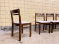Picture of Set of five Belgian wooden dining chairs