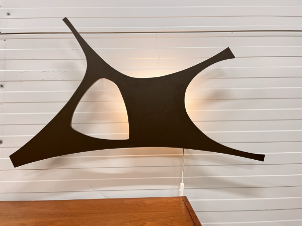 Picture of Sculptural wooden wall lamp