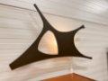 Picture of Sculptural wooden wall lamp