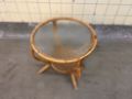 Picture of Rattan coffee table with cathedral glass by Rohé Noordwolde