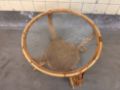 Picture of Rattan coffee table with cathedral glass by Rohé Noordwolde