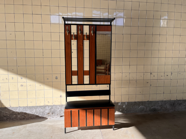 Picture of Vintage Hall Stand with Mirror and Hat Shelf