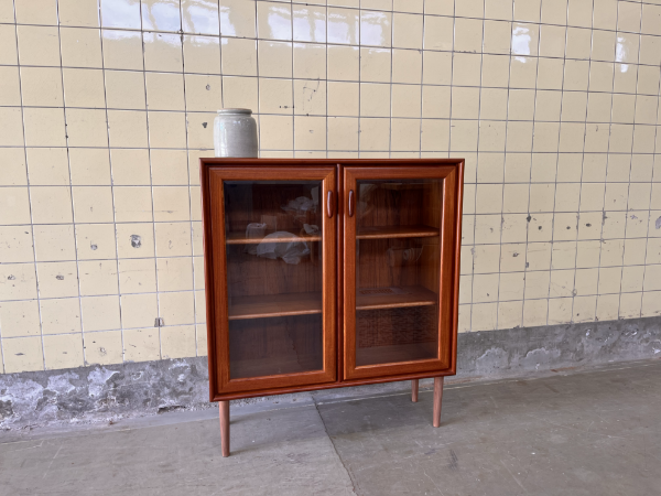 Picture of German Teak Cabinet with Glass Display