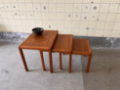 Picture of Set of Three Danish Nesting Tables in Teak