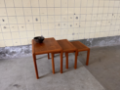 Picture of Set of Three Danish Nesting Tables in Teak
