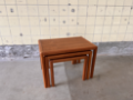Picture of Set of Three Danish Nesting Tables in Teak