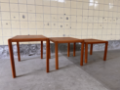 Picture of Set of Three Danish Nesting Tables in Teak