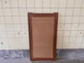 Picture of Large Danish Mirror with Teak Frame and Blue Tile Inlay