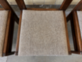 Picture of Set of Six Brutalist Dining Chairs by Lübke