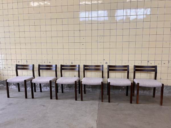 Picture of Set of Six Dining Chairs Model 401 by Jørgen Henrik Møller for JL Møllers