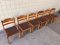 Picture of Set of Six Scandinavian Dining Chairs in Pine