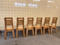 Picture of Set of Six Vintage Pine Chairs by Tapiovaara
