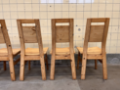 Picture of Set of Six Vintage Pine Chairs by Tapiovaara