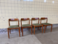 Picture of Set of Four Vintage Solid Teak Dining Chairs