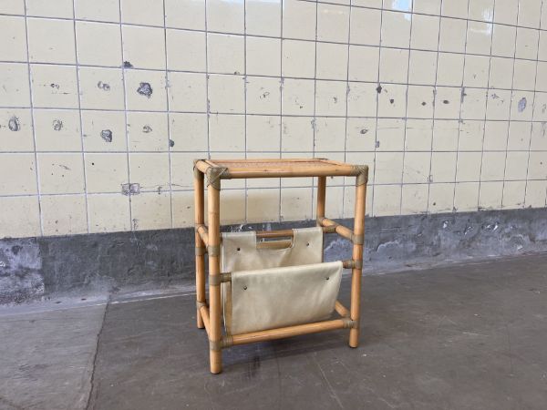 Picture of Vintage Bamboo Magazine Rack