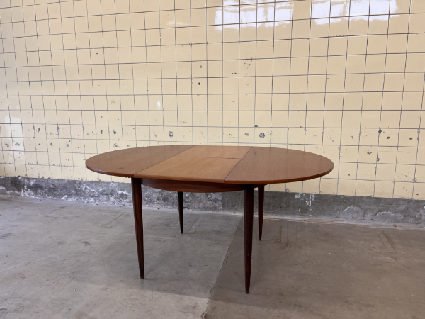 Picture of Vintage Extendable Round Teak Dining Table